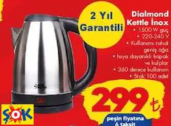 DİALMOND KETTLE İNOX DİALMOND KETTLE İNOX